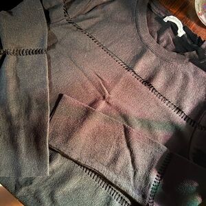 Zara Dark Gray Knit Sweater with Cutout